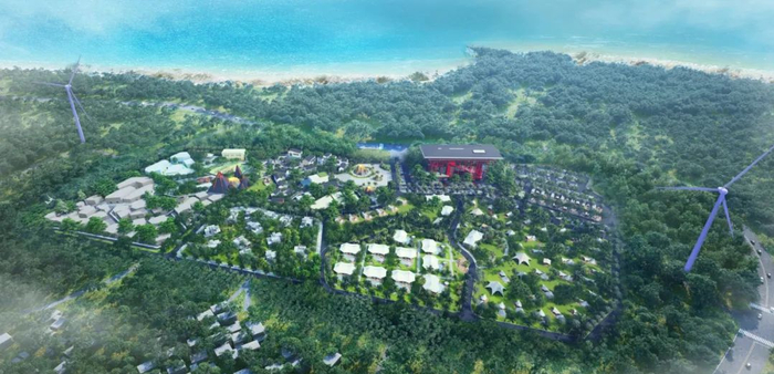 “火山海岸”驿站（整体鸟瞰效果图）