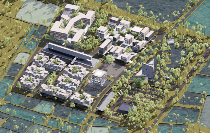 “莺歌唱晚”驿站（整体鸟瞰效果图）