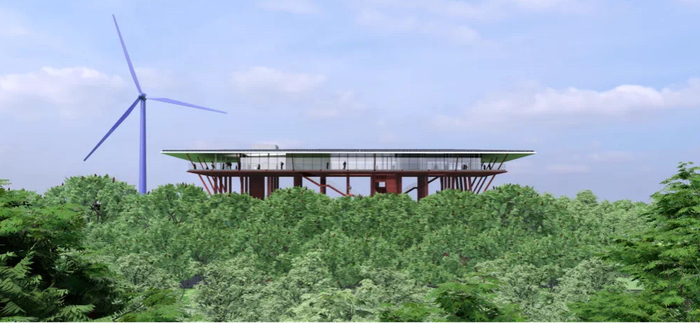 “火山海岸”驿站游客集散中心（效果图）