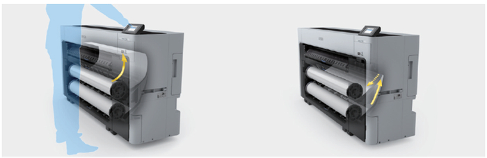 　　自动上纸与双轴自动切换