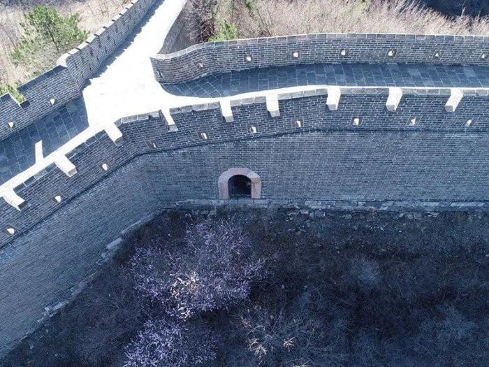 这是在天津拍摄的黄崖关长城的一处暗门。新华社发（天津大学研究团队供图）