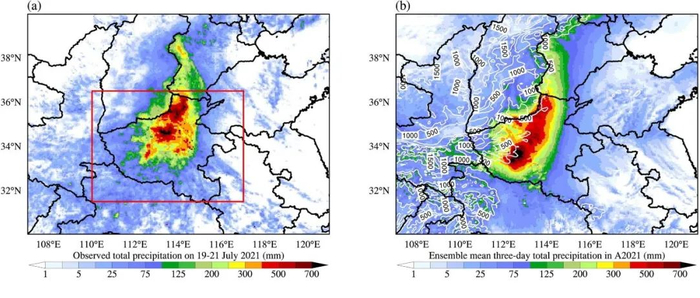 ▲Wang et al．， On the role of anthropogenic warming and wetting in the July 2021 Henan record-shattering rainfall， 2022（《人为增温增湿对 2021 年 7 月河南破纪录降雨的影响》）
