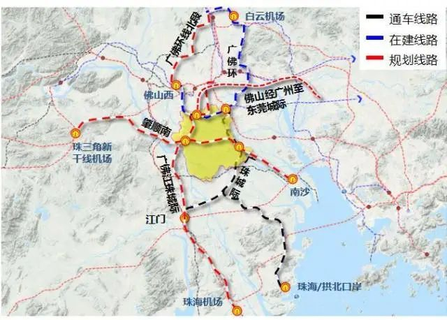 顺德将推进铁路城际规划建设，包括肇顺南、南沙港铁路、广佛环城际、广佛江珠城际、佛山经广州至东莞城际。