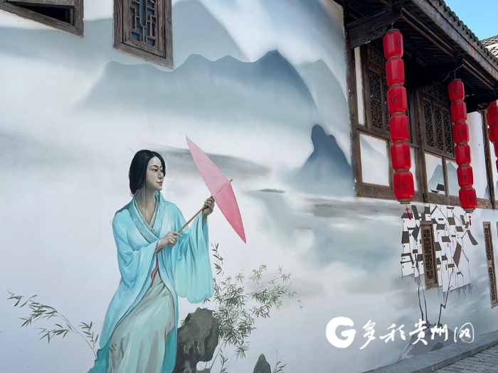 青岩寻坊内的壁画