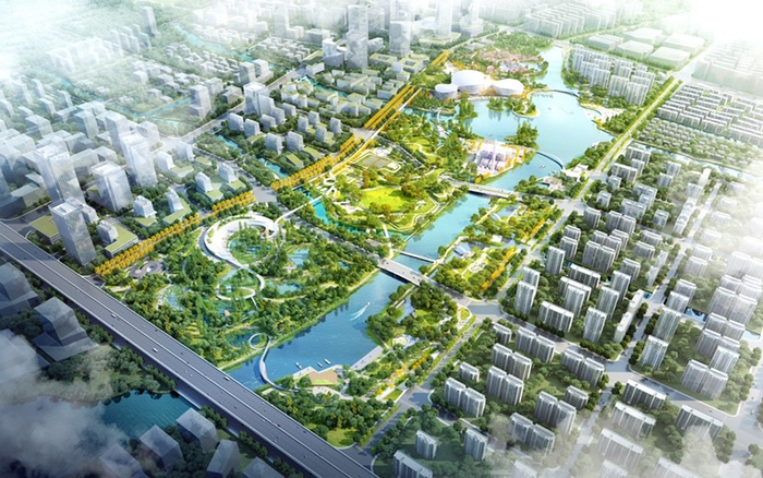 上达河中央公园（南园）效果图