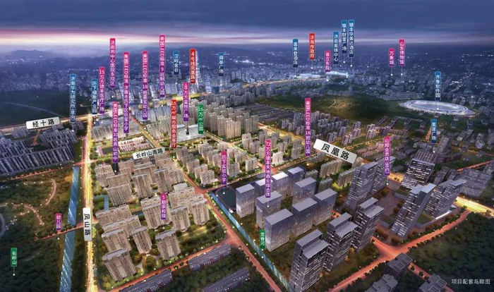 ▲银丰玖玺城配套鸟瞰图