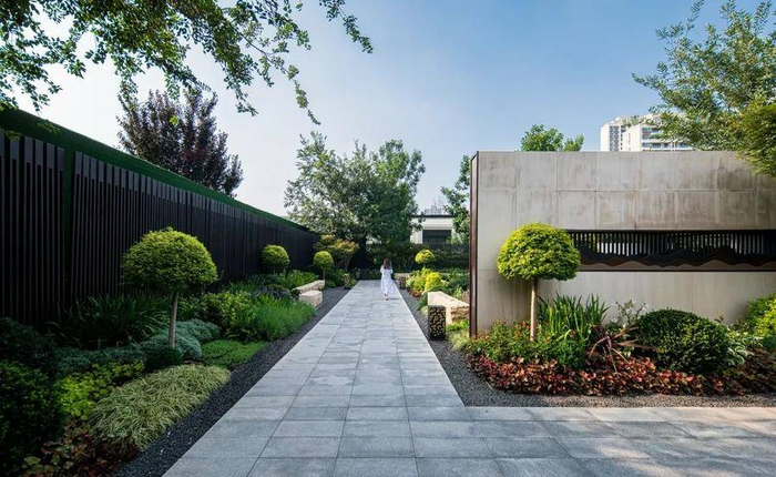 ▲银丰玖玺城景观示范区实景图