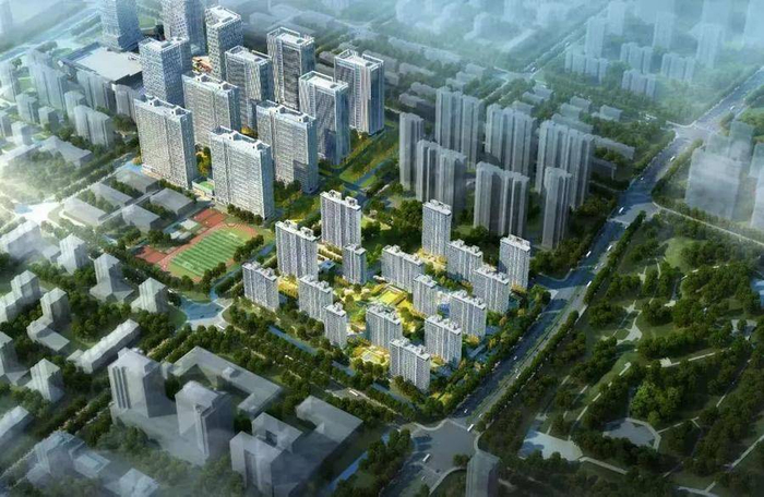 ▲5期崇和院鸟瞰图