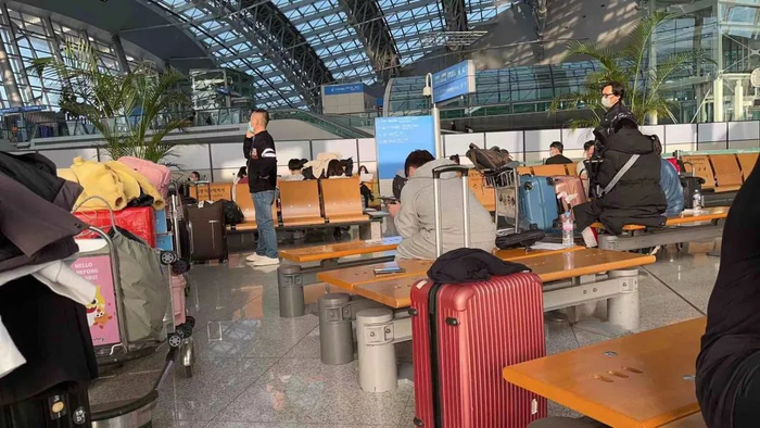 等待核酸的专门区域 /&nbsp;受访者供图