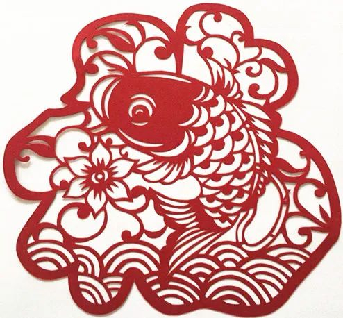 窗花：年年有鱼