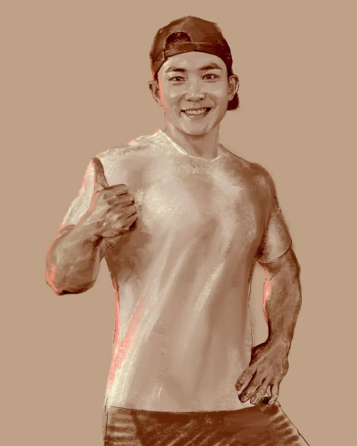 刘畊宏&nbsp; 演员、歌手、创作人、主持人。绘画：张烨