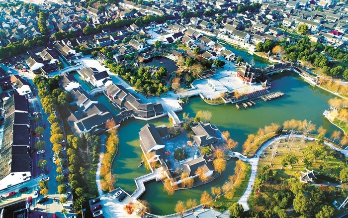 甪直鸟瞰 张朝阳 摄