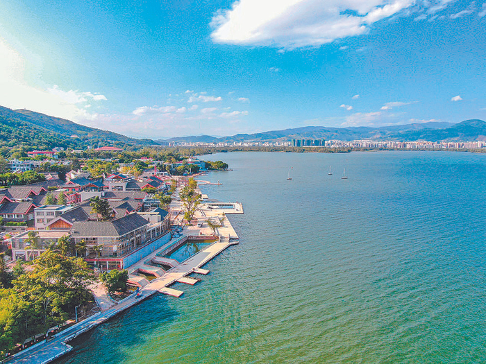     西昌邛海美丽如画的风景