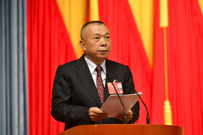 云海清委员发言。记者 陈卫东摄