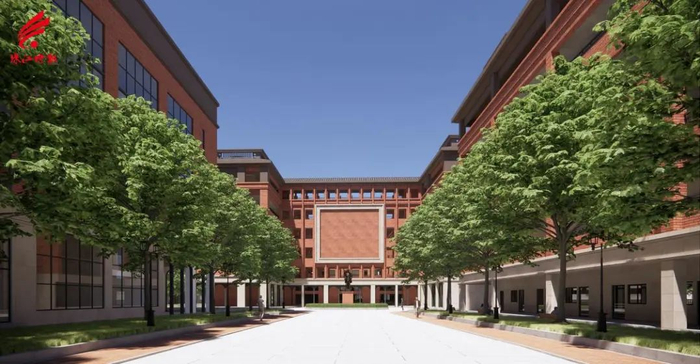 校园内部。（效果图）