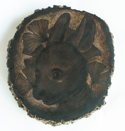 　　拓印出的圆明园·兔首版画