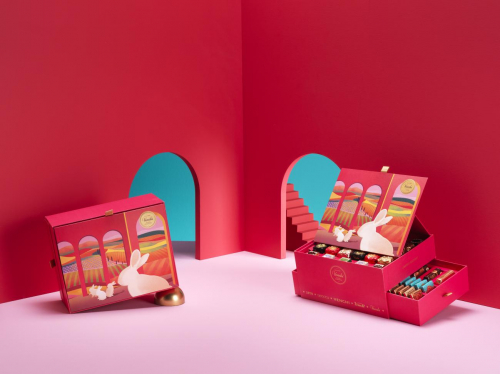 　　Venchi 兔迎新春片装巧克力礼盒、双层巧克力礼盒