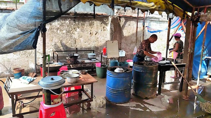 洪灾过后的场景