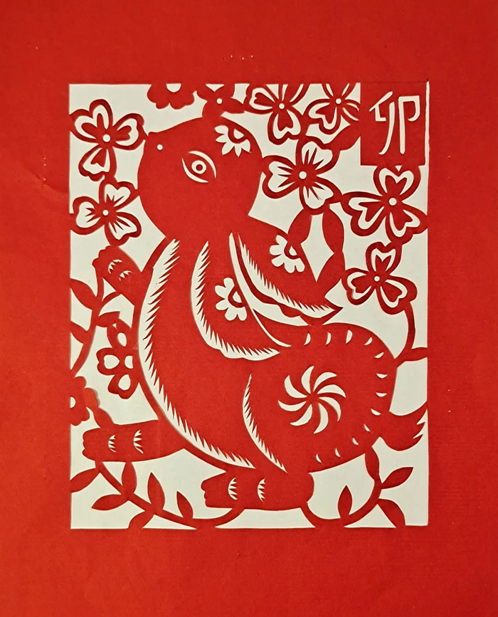 ▲生肖兔剪纸。焦玉琴供图