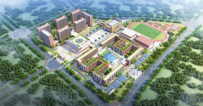 ▲珠海市第一中学鸿鹤校区（左图）、珠海市麒麟中学（右图）为我市2023年新办高中。