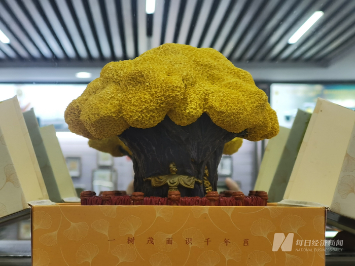 浮来山银杏树模型 图片来源：每经记者 林姿辰 摄