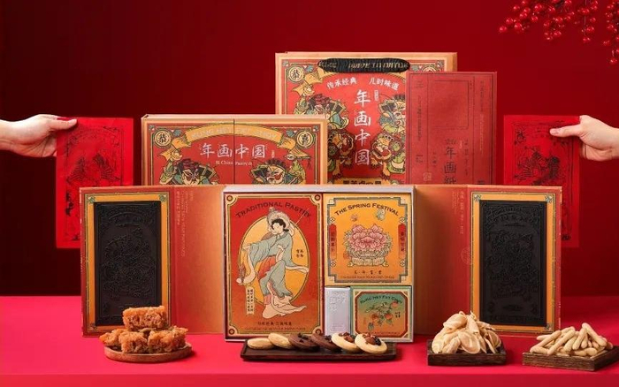 墨茉点心局“年画中国礼盒”。    墨茉点心局官方微信截屏