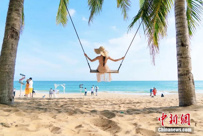 陵水呆呆岛海边。景区供图