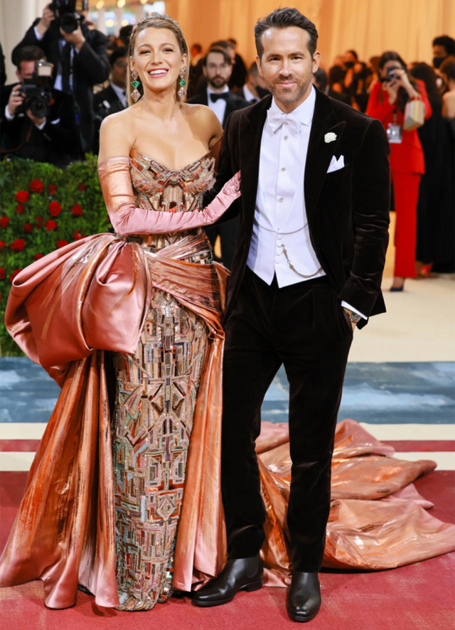 △布莱克和瑞安共同出席去年五月的Met Gala