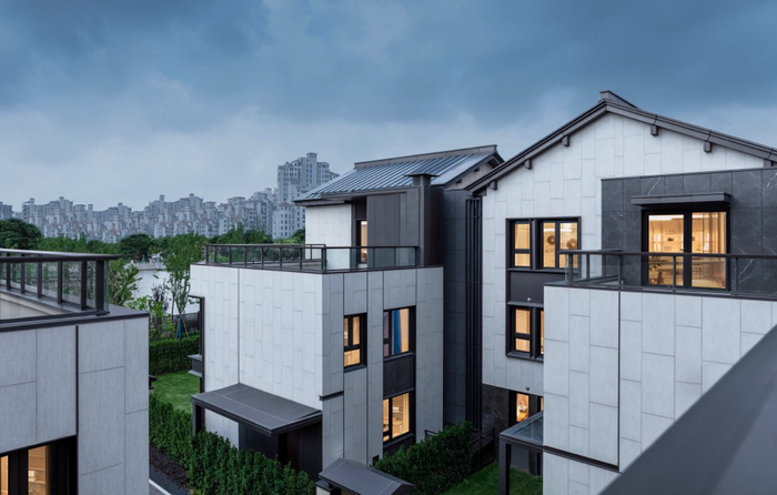 △ 上海金地西郊风华外立面实景图