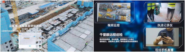 △ 金地智慧工地系统及施工实时直播