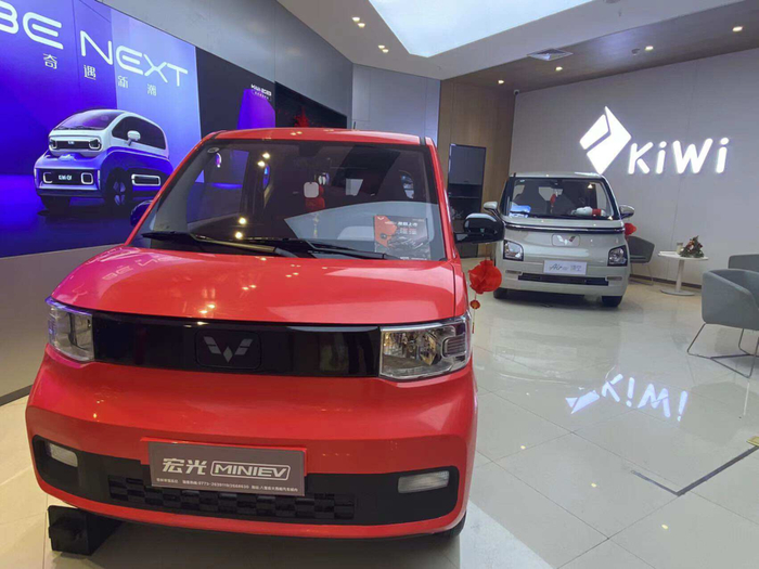 图|桂林某宝骏（系上汽通用五菱旗下品牌）门店；来源：《科创板日报》记者拍摄