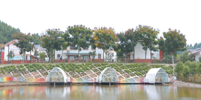 ▲简阳市平武镇尤安村一角