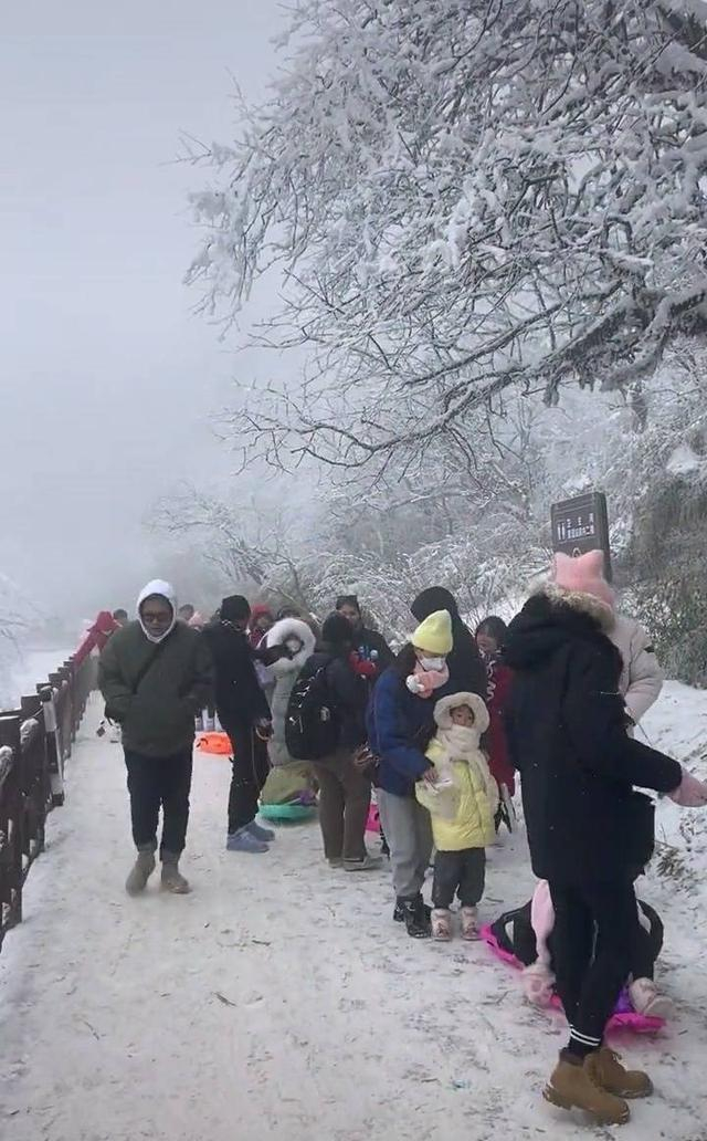 网友爆料称因索道故障游客滞留山顶。图据网友视频截图
