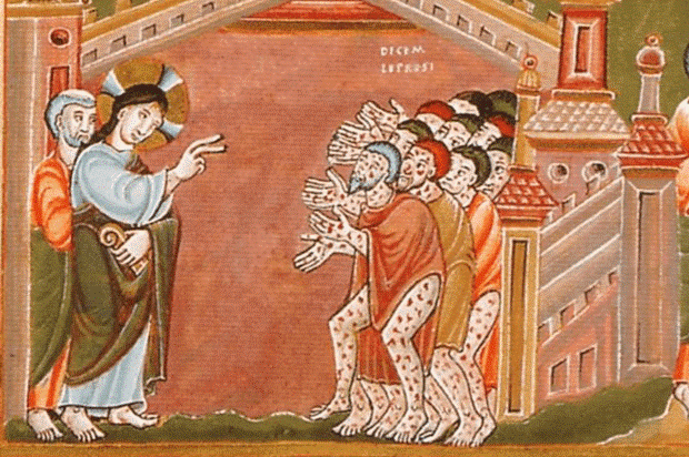 在古老欧洲社会，麻风病人被视为一个特殊的群体，被上帝选中在世间受苦并获得救赎。图源：History Extra