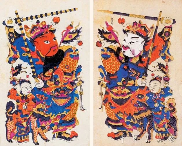 ▲门神。