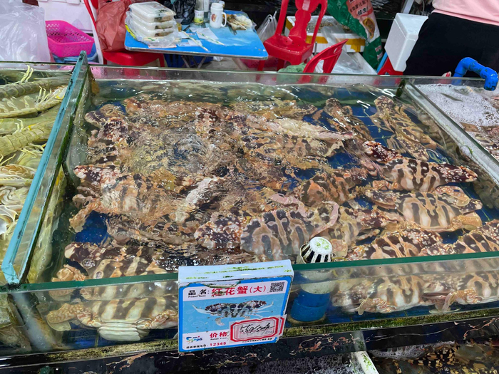 时隔数日，同样的海鲜已经涨价不少 图源：受访者提供