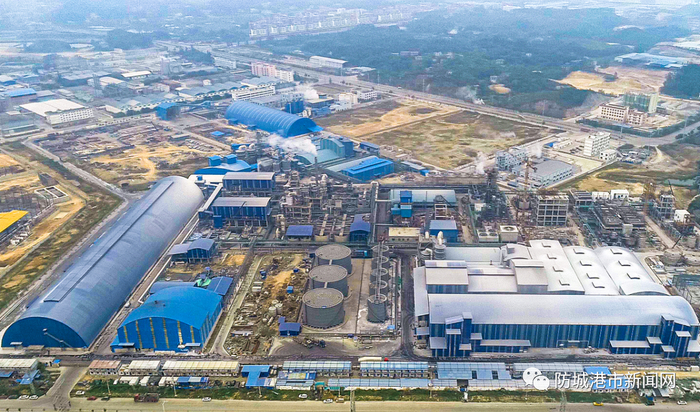 川金诺新能源电池材料系列项目建设现场。（资料图）