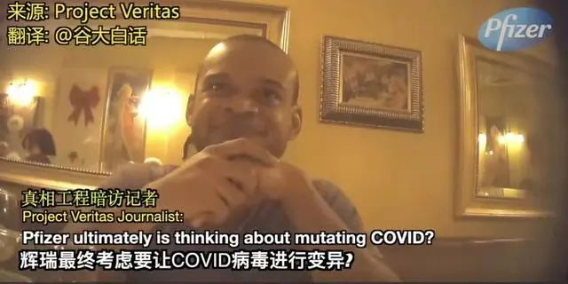 “真相工程”卧底暗访辉瑞主管视频截图 图片来源：大河报