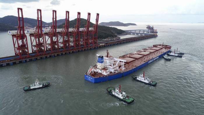 　　图为宁波舟山港衢山港区。刘嘉明&nbsp;摄&nbsp;