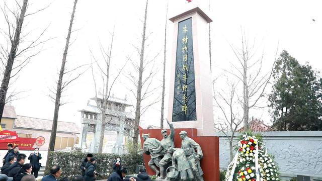 朱村抗日战斗纪念碑。  临沭县融媒体中心供图
