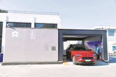 中国石化上海周浦充换电示范站