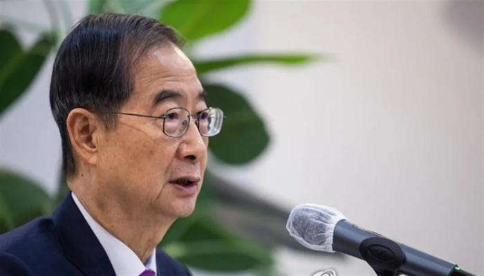 韩国总理韩德洙（资料图） 图源：韩联社
