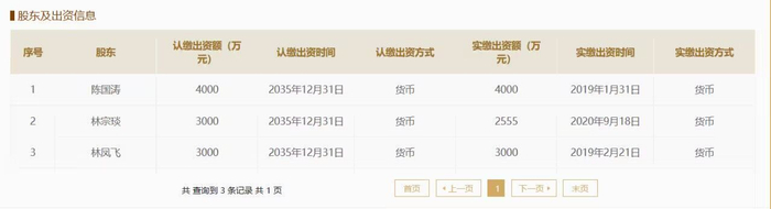 新生集团股东情况 图片来源：国家企业信用信息公示系统截图