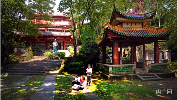 连州中学植被丰茂，人文气息浓郁（央广网发 连州市委宣传部供图）