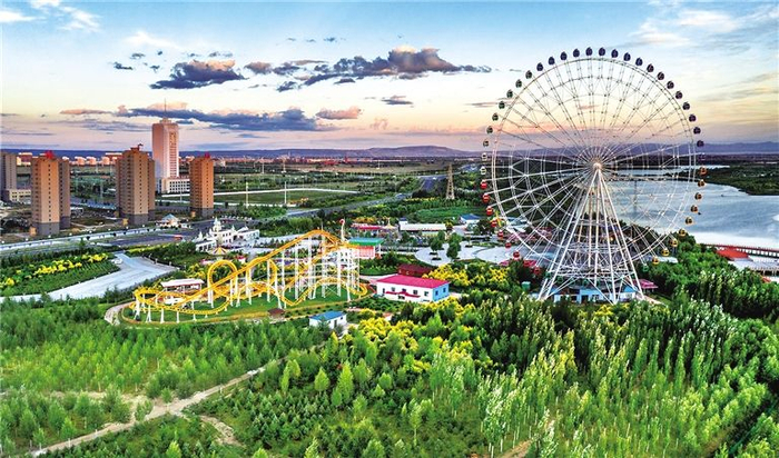 集宁霸王河美景于宝摄