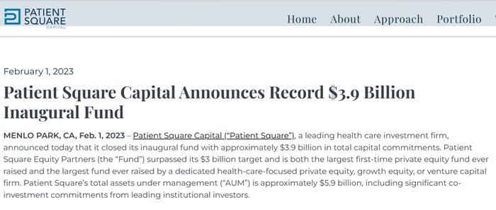图片来源：Patient Square Capital官网