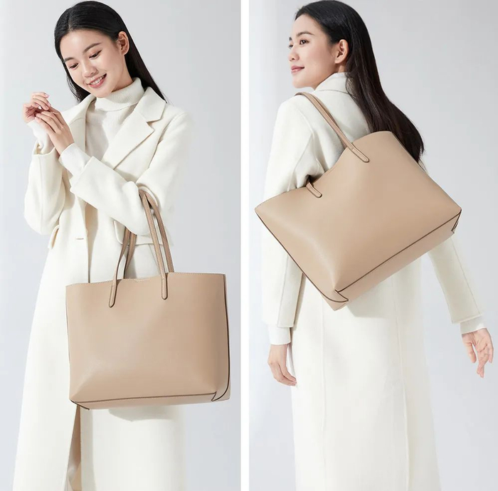出门背着、拎着都不会有负担感，轻巧又优雅。