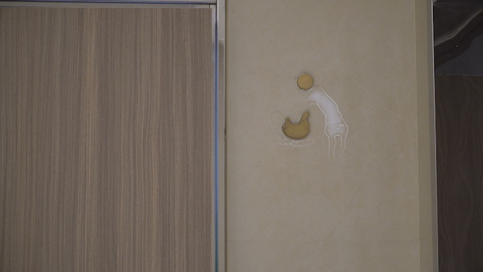 图说：商场内的第三卫生间外贴着“缺胳膊少腿”的母婴室标识。