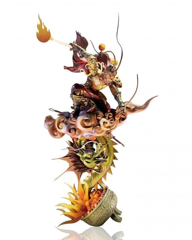 ▲赵凯创作的孙悟空巧克力雕塑作品。图片来源/受访者供图