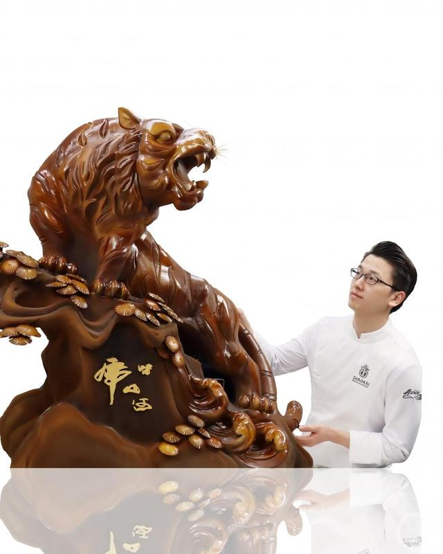 ▲赵凯的“虎啸山河”作品。图片来源/受访者供图